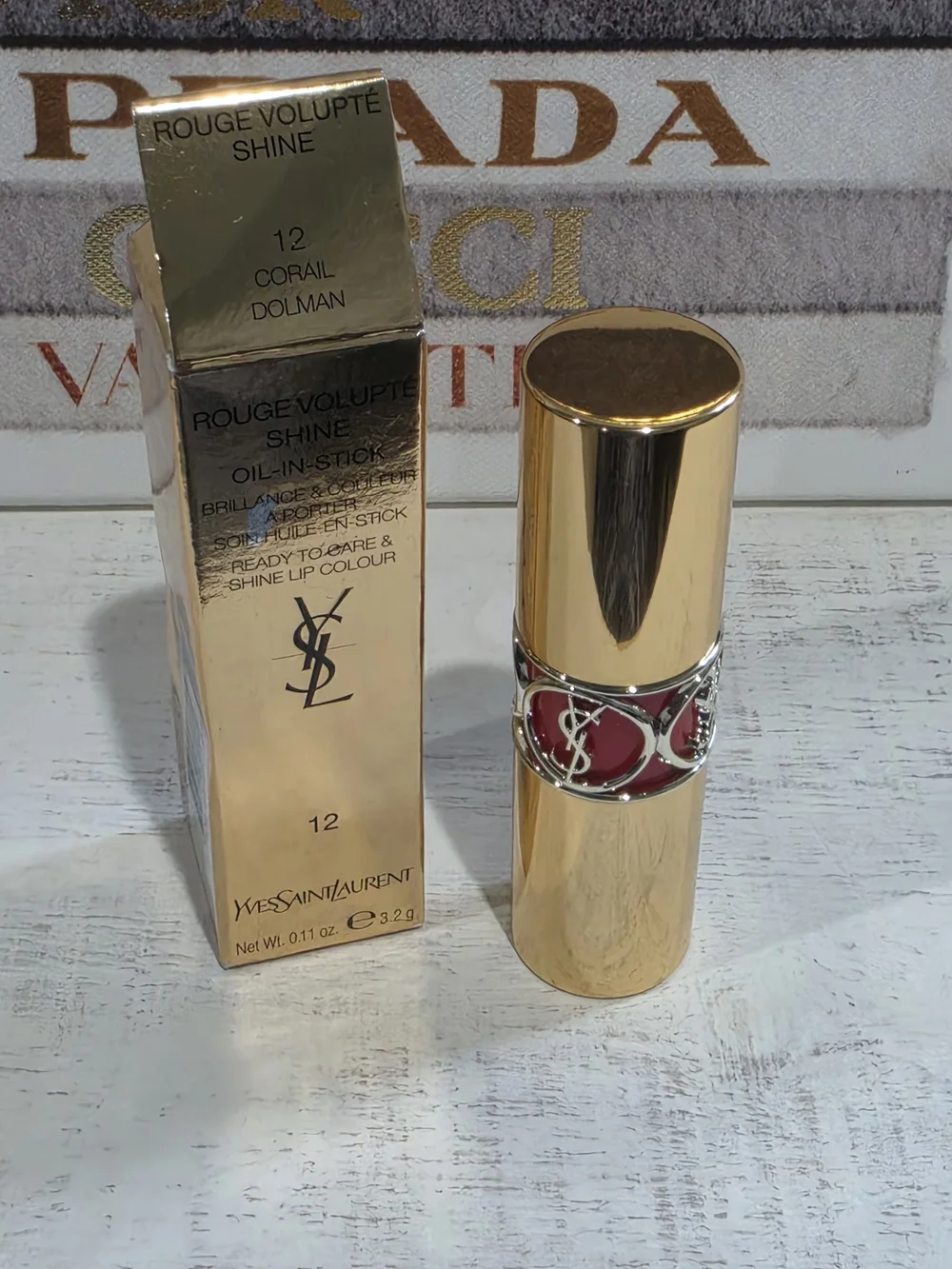 Yves Saint Laurent Rouge Volupté Shine Lipstick — 12 Corail Dolman